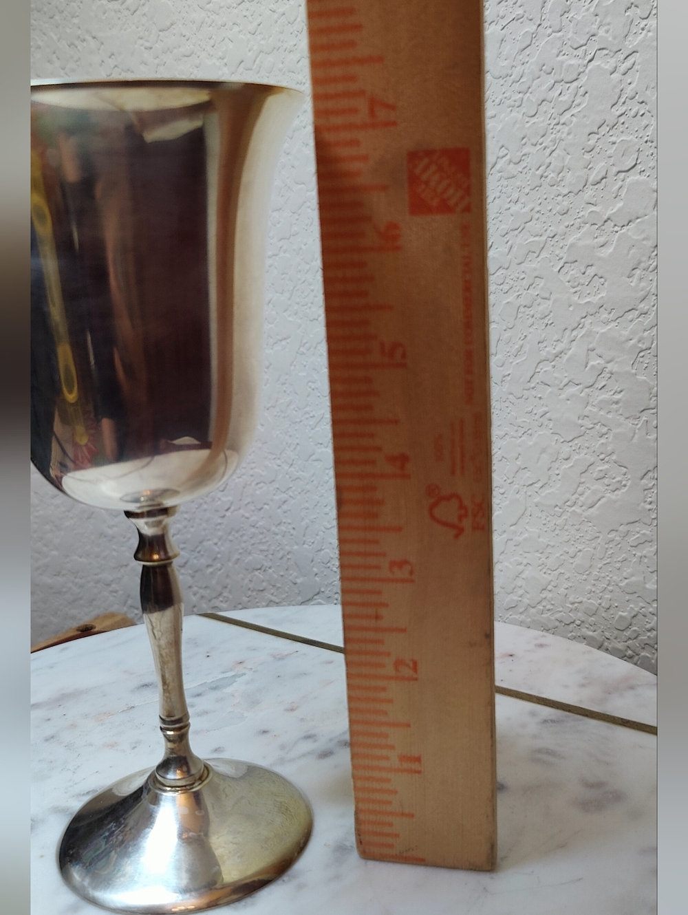 Vintage Silver Goblet Cup - Shiny Metallic Finish - Picture 6 of 7